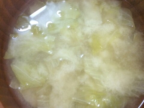 スープジャーメニュー♪レタスと椎茸の卵スープ